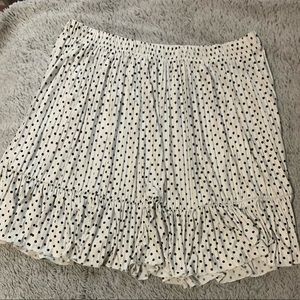 Polka dot mini skirt